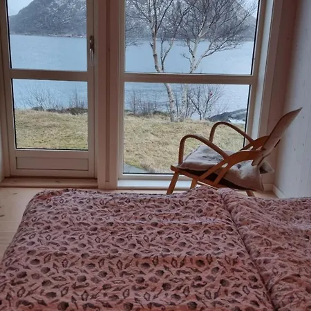 Lofoten Mountains Midnight Sun And Nothern Lights In Steigen