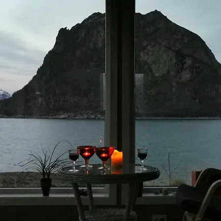 Lofoten Mountains Midnight Sun And Nothern Lights In Holiday home *