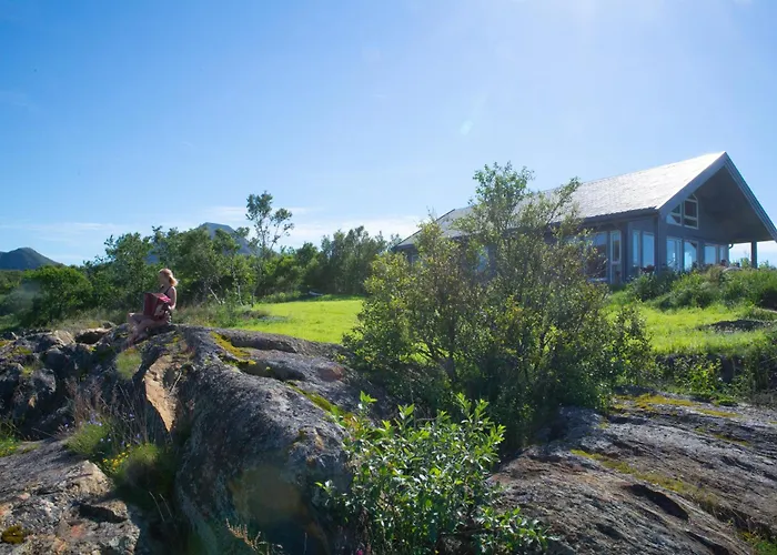 Lofoten Mountains Midnight Sun And Nothern Lights In * Steigen