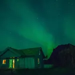 Lofoten Mountains Midnight Sun And Nothern Lights In Nyaraló *